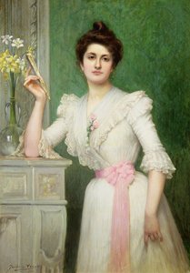 Ritratto di una signora con un ventaglio, 1898